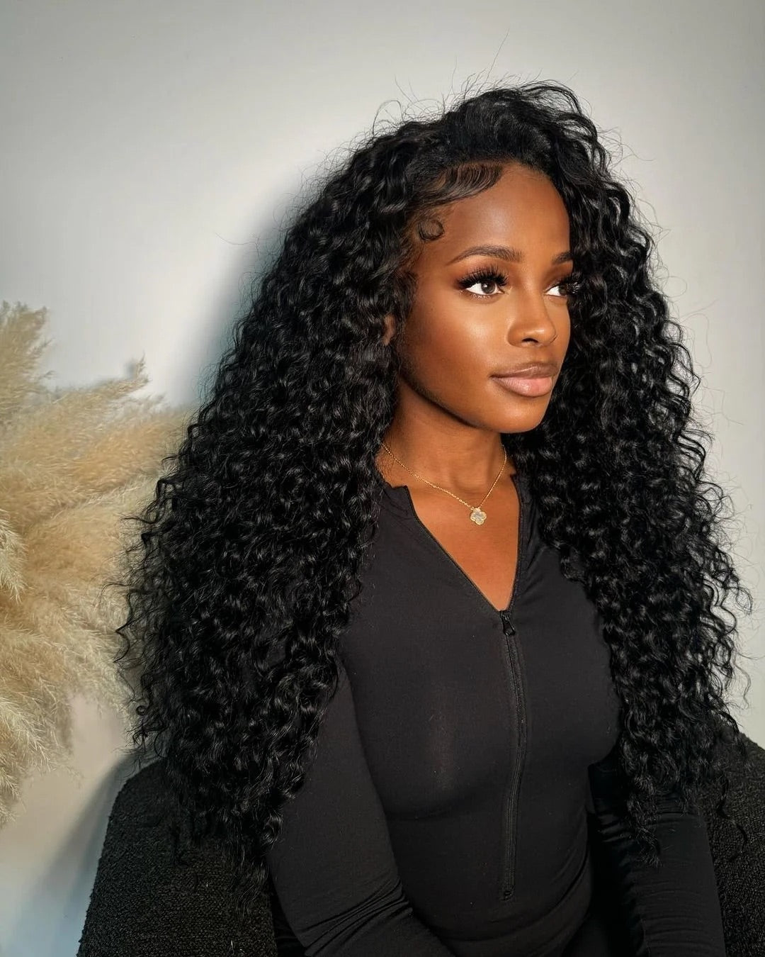 LUX VIRGIN EXOTIC CURLS 13" by 4" HD WIG