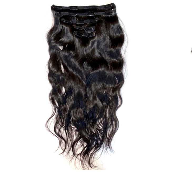 RAW WAVY CAMBODIAN CLIP-IN HAIR EXTENSION