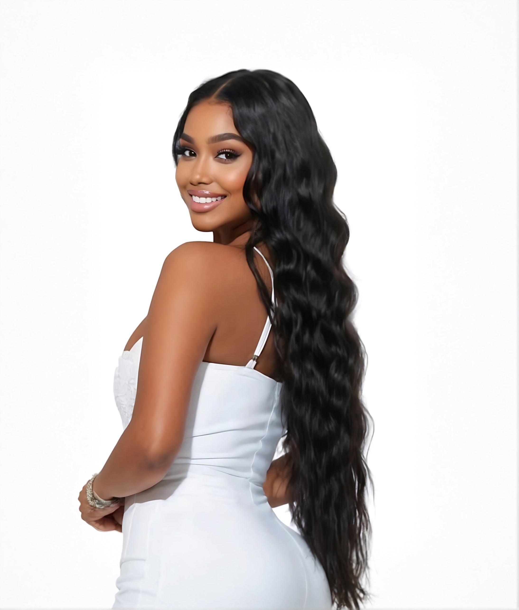LUX RAW INDIAN WAVY 13” by 6”HD FRONTAL WIG